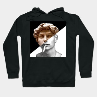 Michelangelo's David And Cigarette Hoodie